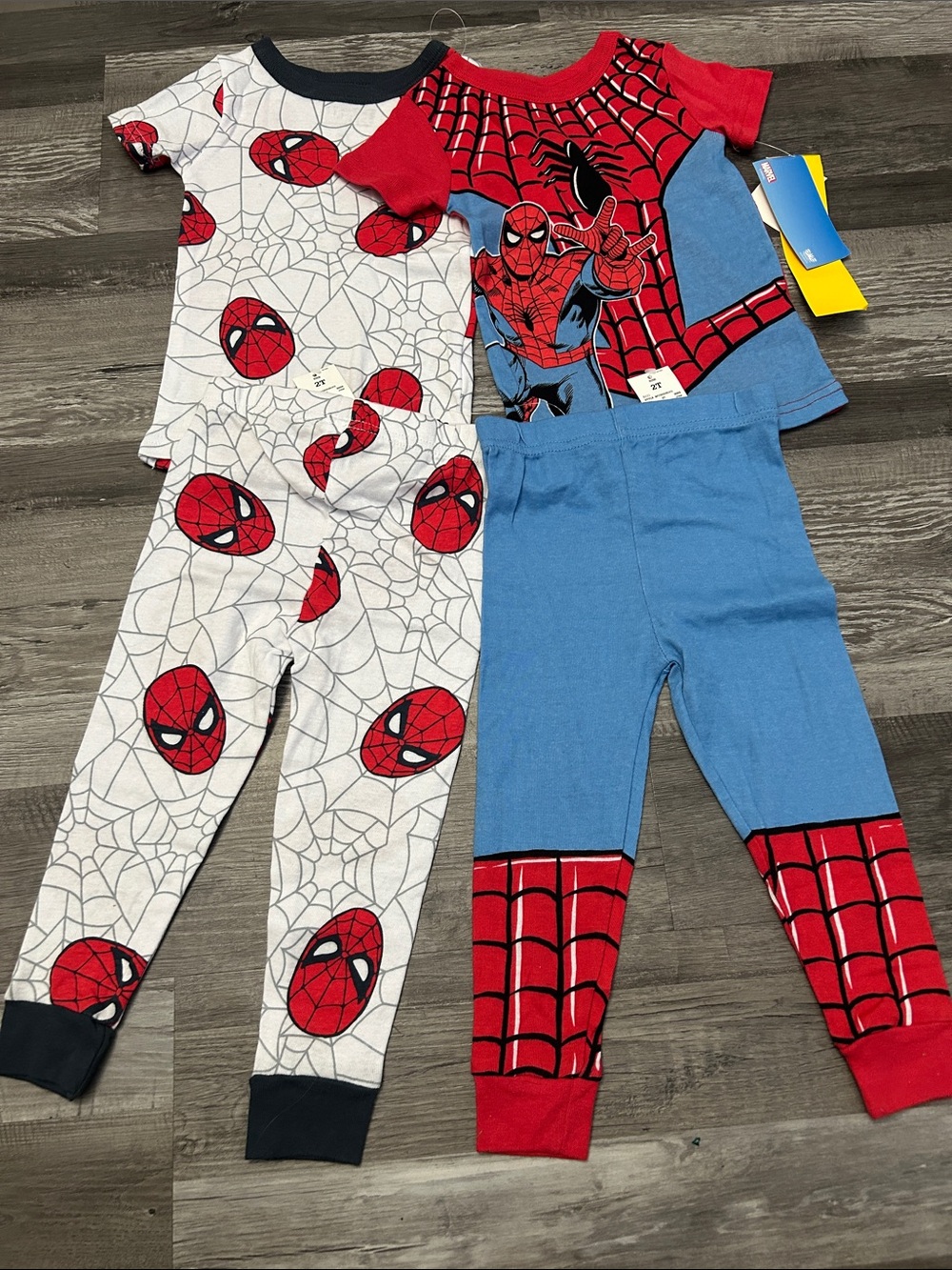 Marvel Kids Spider-Man Red Blue Pajama Set (2-Piece)